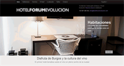Desktop Screenshot of hotelforumevolucion.com