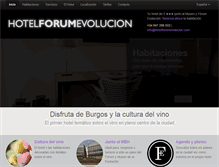 Tablet Screenshot of hotelforumevolucion.com